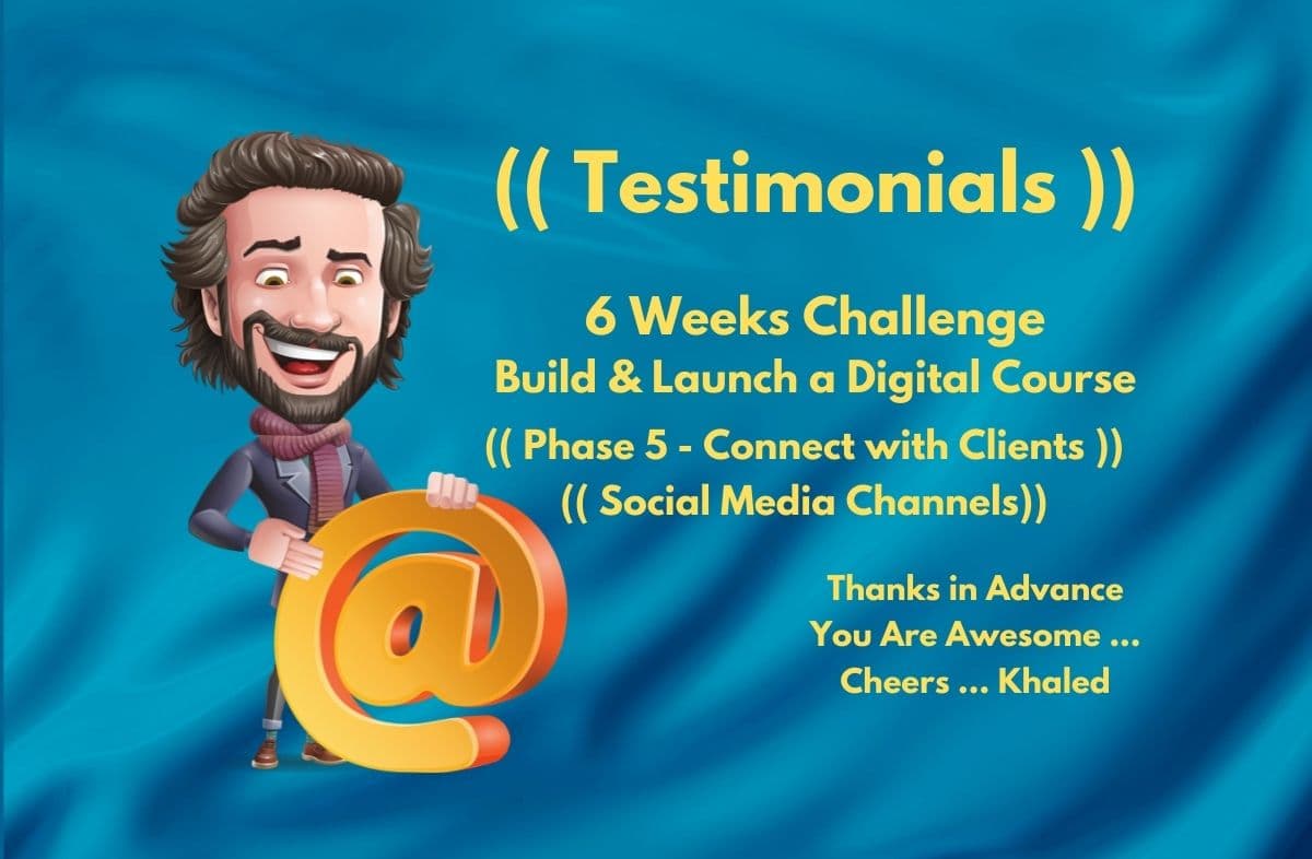 Image of Testimonials - Phase 5 - (( Connect with Clients on Social Media )) Image of Testimonials - Phase 5 - (( Connect with Clients on Social Media ))